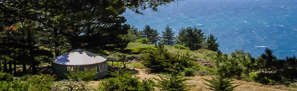 Luxury yurt located on the coast